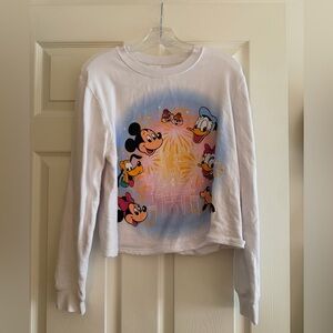 Disney Mickey & Friends Cropped Sweatshirt (L)